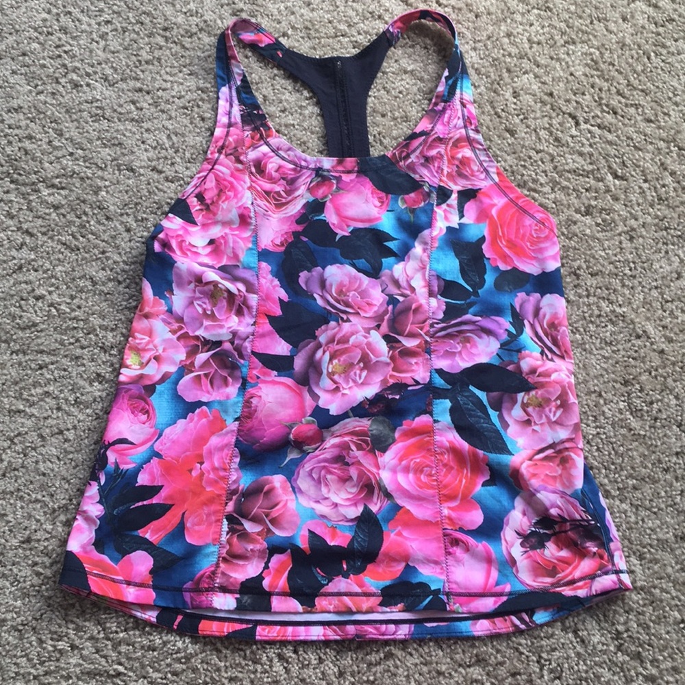 Lululemon Petal Tank Garden Rose Floral